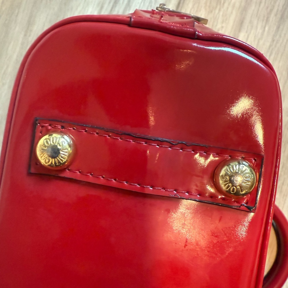 Louis Vuitton X Supreme Collab Logo Coquelicot Epi Red Leather Alma BB Bag - Picture 17 of 17